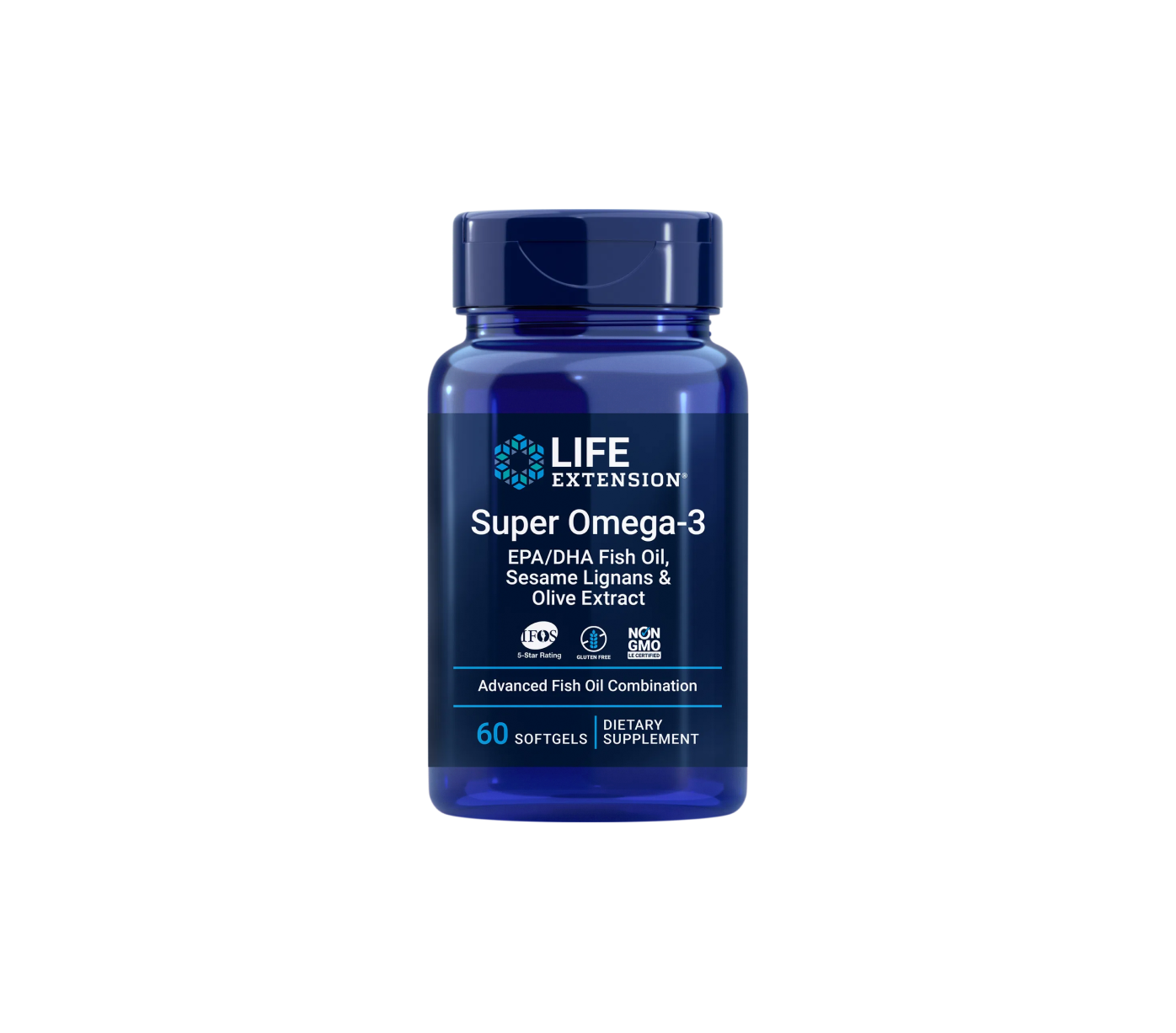 Super Omega-3 EPADHA with Sesame Lignans & Olive Extract 60, EU
