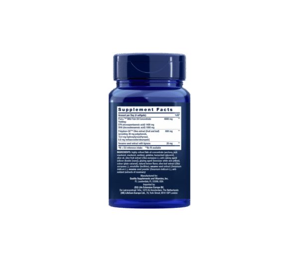 Super Omega-3 EPADHA with Sesame Lignans & Olive Extract 60, EU - Image 1
