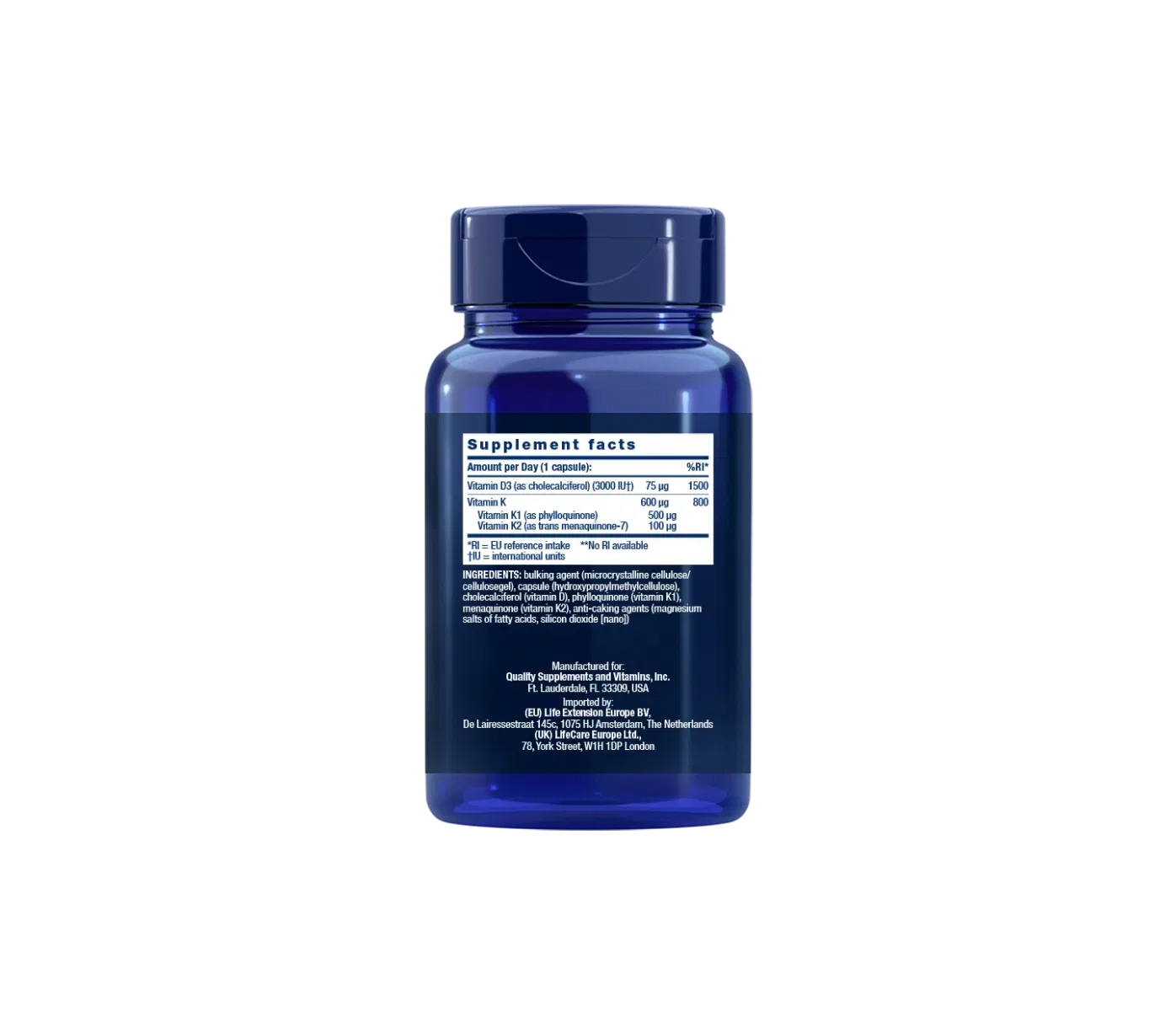 Vitamins D & K, EU