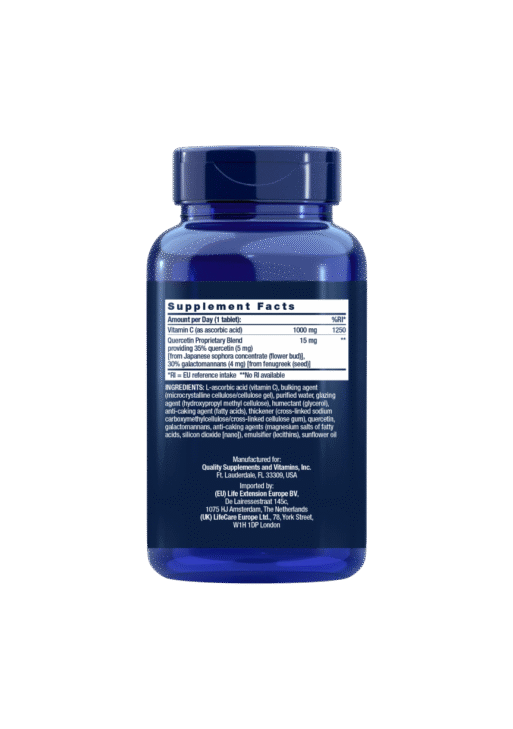 Vitamin C and Quercetin, 250 tabs, EU